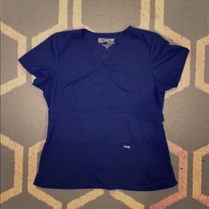Grey’s Anatomy Navy scrub top by Barco